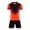 czb# Orange613, variant on Toddler Boys Gradient Triangle Design O-Neck Short Sleeve T Shirts Tops And Shorts Two Piece Outfit Sets For Youth Kids Gradient Sportswear Team Game Clothes Sets,Dark Blue,5-6 Years