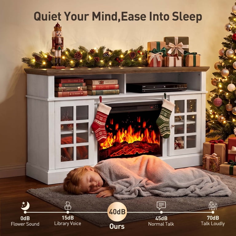 Chitooma Electric Fireplace TV Stand for 75" TVs photo 7