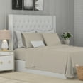 thumbnail image 4 of Color Sense Cotton Rich Full Sheet Set, 800 Thread Count Wrinkle Resistant, Quick Dry, Soft & Smooth 4-Piece Set Beige, 4 of 9