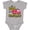 AC-Heather Grey, variant on My Dad is a Firefighter with Fire Truck Boys or Girls Baby Bodysuit