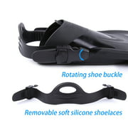 WHALE Adult Short Snorkeling Swim Fins Flippers with Adjustable Heel Water Sports