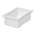 thumbnail image 2 of Like-It Stacking Plastic Storage Organizer Basket Tote, White (6 Pack), 2 of 7