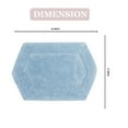 thumbnail image 3 of Home Weavers Waterford Collection - Absorbent Cotton Soft Bathroom, Machine Wash, 17"x24", Blue Rug, 3 of 5