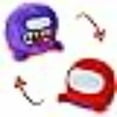 thumbnail image 4 of AmongUs Space Werewolf kill game Double Flip plush doll purple, 4 of 8