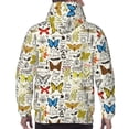 thumbnail image 3 of Bingfone Insects And Medicinal Herbs Men's Drawstring Hoodie Long Sleeve Pocket Sweatshirts-Small, 3 of 6