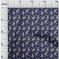 thumbnail image 2 of oneOone Cotton Poplin Blue Fabric Florals Craft Projects Decor Fabric Printed By The Yard 56 Inch Wide, 2 of 5