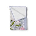 thumbnail image 2 of Flowers Soft Flannel Fleece Blanket, Romantic Bridal Bouquet with Peonies Leaves and Gypsophila Valentines Day Wedding, Cozy Plush for Indoor and Outdoor Use, 60" x 80", Multicolor, by Ambesonne, 2 of 5