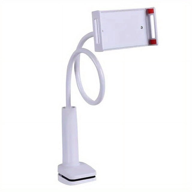 HLONK 360° Rotating Tablet & Phone Holder with Flexible Spiral Base - Adjustable Height for Bedside & Desk Use - Durable ABS Plastic - Perfect for Video Calls Browsing & Comfortable Vie