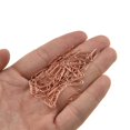 thumbnail image 1 of HAHIYO Clips de papel resistentes de 0,59 pulgadas de largo, paquete de 50 mini clips de papel resistentes, agarre apretado, a prueba de óxido, metal reutilizable, oro rosa brillante para el hogar, of, 1 of 1
