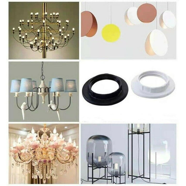 NIE27THS | Nickel Plated ES Threaded Collar Lampholder & Shade Ring