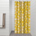 thumbnail image 2 of Yellow Dog Paw Footprint Shower Curtain 36"x72" ,Bathroom Decorative Shower Curtains Set with 12 Hooks,Modern Waterproof Washable Shower Curtain, 2 of 6