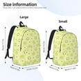 thumbnail image 4 of Daiia Cute Frog3 Vintage Canvas Backpack for Men and Women ,Hiking Backpack,Travel Laptop Bag for School,Large Capacity Backpack, 4 of 8