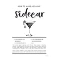 thumbnail image 2 of Lettered And Lined 12x14 Black Ornate Wood Framed with Double Matting Museum Art Print Titled - Sidecar, 2 of 4