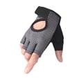 thumbnail image 1 of Guantes de ciclismo de medio dedo, antideslizantes, con absorción de impactos, transpirables, para gimnasio, fitness al aire libre, guantes deportivos, 1 of 6