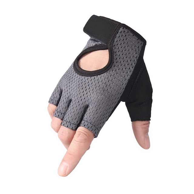 Guantes de ciclismo de medio dedo, antideslizantes, con absorción de impactos, transpirables, para gimnasio, fitness al aire libre, guantes deportivos