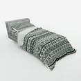 thumbnail image 3 of Tribal Duvet Cover Set, Pattern with Primitive Geometric Forms Triangles Background, Bedding Set with Shams and Fitted Sheet, 3 Sizes, by Ambesonne, 3 of 3