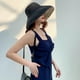thumbnail image 5 of Women Wide Brim Sun Hats Metal Wired Edge Summer UV Protection Beach Fishing Hat for Hiking Garden Travel Chin Strap, 5 of 5