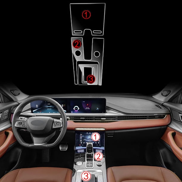 Riwesomey Película para consola central de coche, Panel de consola de pantalla de navegación, Protector de TPU de repuesto para Tiggo 8 GLS/Plus Automoción decorativa y accesorios Riwesomey VI001275-00B
