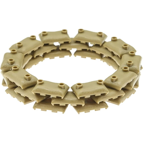 30 Pcs Sandbags for Military Toy Building Block, War Scene Module for Minifigure Soldier Bunkers