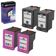 Speedy - Remanufactured Hewlett Packard HP 61 Set of 4 Cartridges: 2 Black (CH561WN) & 2 Color (CH562WN)