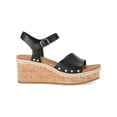 thumbnail image 2 of Style & Co. Womens Laceyy Faux Leather Ankle Strap Wedge Sandals, 2 of 3