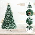 thumbnail image 3 of Topbuy 6FT Lifelike Xmas Tree Lush Snowy Christmas Tree W/ 1000 PVC Branch Tips, 3 of 10