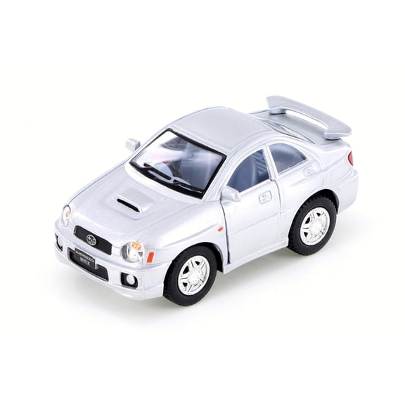 2002 Subaru Impreza WRX Sedan Hardtop, Silver - Kinsmart 4015D - 4" Scale Diecast Model Car