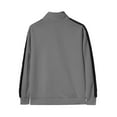 thumbnail image 6 of Ma Croix Men's Active Slim Fit Track Jacket with Button Sleeve Accents, 6 of 7