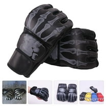 PBPBOX 1 Pair of Protective Kickboxing Gloves PU Material Half Finger Design