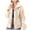 Yellow, variant on Women Flannel Coat Long Sleeve Tie-Dye Pocket Zipper Lapel Sweatshirt Plush Fleece Jacket