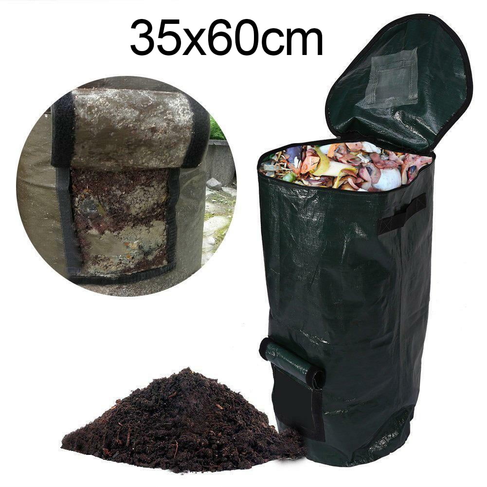 Organic Kitchen Waste Garden Compost Bag PE Cloth Planter Disposal