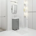 thumbnail image 3 of Water Creation Mia 18" Solid Hardwood Single Bathroom Vanity in Gray/Chrome, 3 of 8