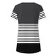 thumbnail image 4 of Fiudx Ofertas Flash Del Día Solo En Línea Blusa Casual de Manga Corta con Estampado de Botones para Mujer, Blusa/Camisa de Cuello Redondo de Manga Corta, 4 of 5