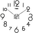 thumbnail image 3 of Reloj de pared con espejo 3D, adhesivo acrílico, gran pantalla para sala de estar, 16 pulgadas, 3 of 5