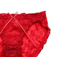 thumbnail image 4 of B91xZ sous-Vêtements pour Femmes Strings Confort Frais en Microfibre Culottes Garçonnes, Rouge Taille Unique, 4 of 4