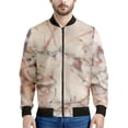thumbnail image 2 of Chaquetas con estampado de grietas de mármol en 3D simples, moda primavera otoño, chaqueta bomber de manga larga, abrigos deportivos informales de gran tamaño y transpirables, 2 of 5