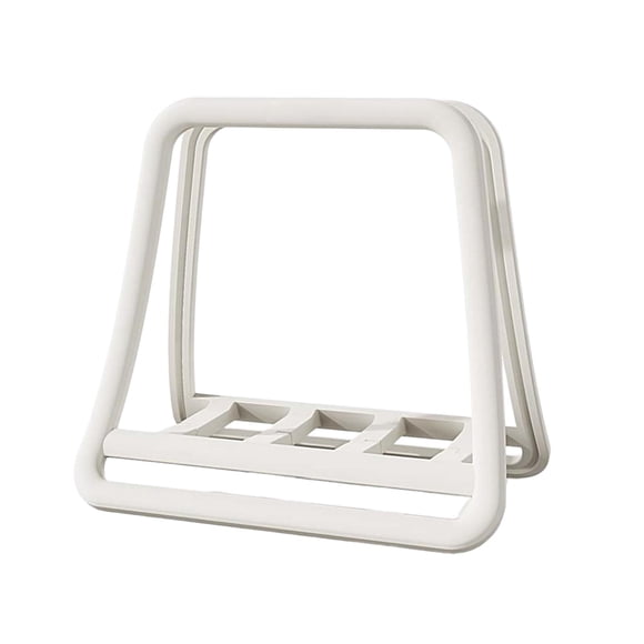 yingyy Sleek Vertical Laptop Stand Adds Sophistication To Office Decor While Providing Efficient Device Storage Reading Cooking White 18x16x12cm