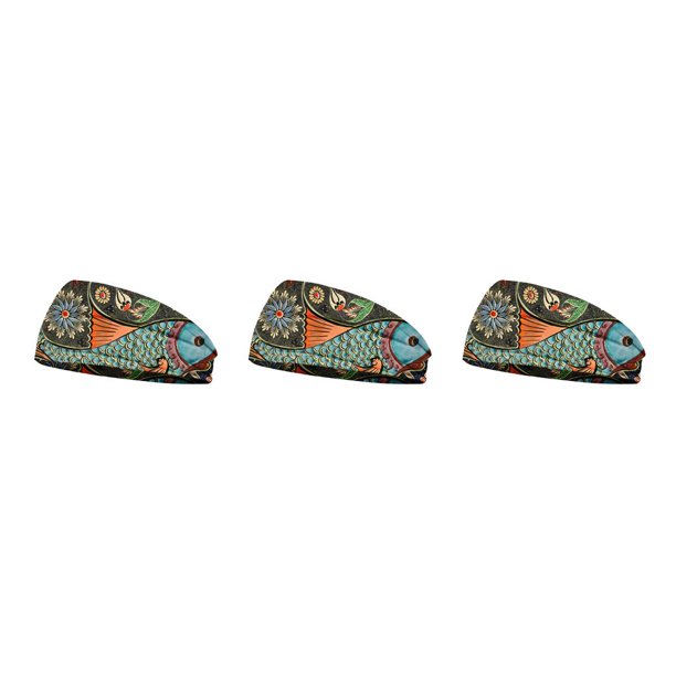 Jumpingount Diadema Estampado Banda para la cabeza deportiva Pintura flexible Diadema antideslizante Accesorios para el cabello para suministros de Type1 NO1 Jumpingount CBP283295