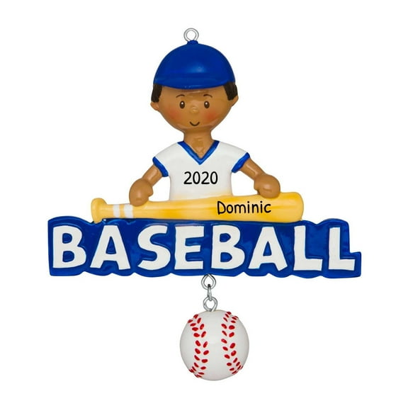 Personalized Baseball Ornament 2024 - Sports Ornaments for Christmas Tree, World Series Ornament, Ornament, Gifts for Baseball Players - Baseball Word Black - Free Customization