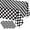 Black and White Gingham, variant on 3 Pack Brown Checkered Rectangular Plastic Tablecloths, Brown and White Gingham Waterproof Disposable Table Covers 54" x 108" for Birthday, Baby Shower, Wedding, Outdoor Parties
