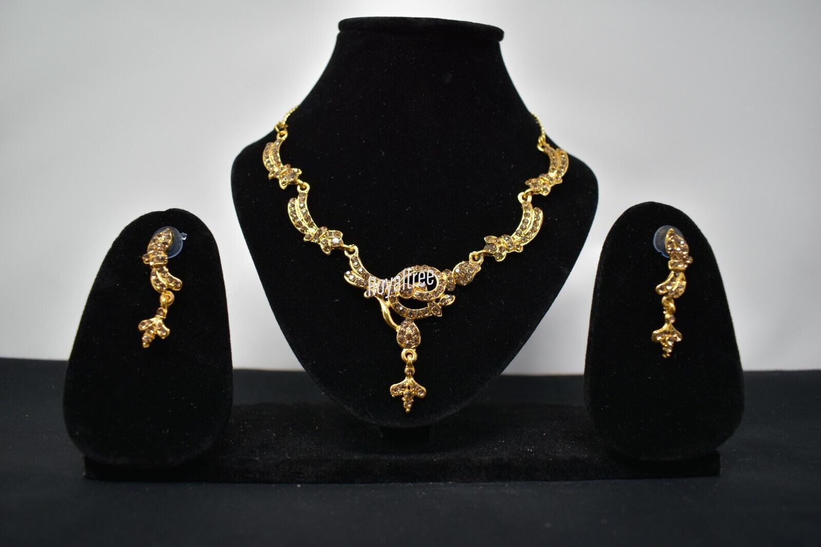 Ethnic Designer Indian Fashion Gold Plated Bollywood Necklace Jewelry