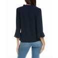 thumbnail image 2 of CeCe womens  Elbow Ruffle Sleeve Top, m, Blue, 2 of 3