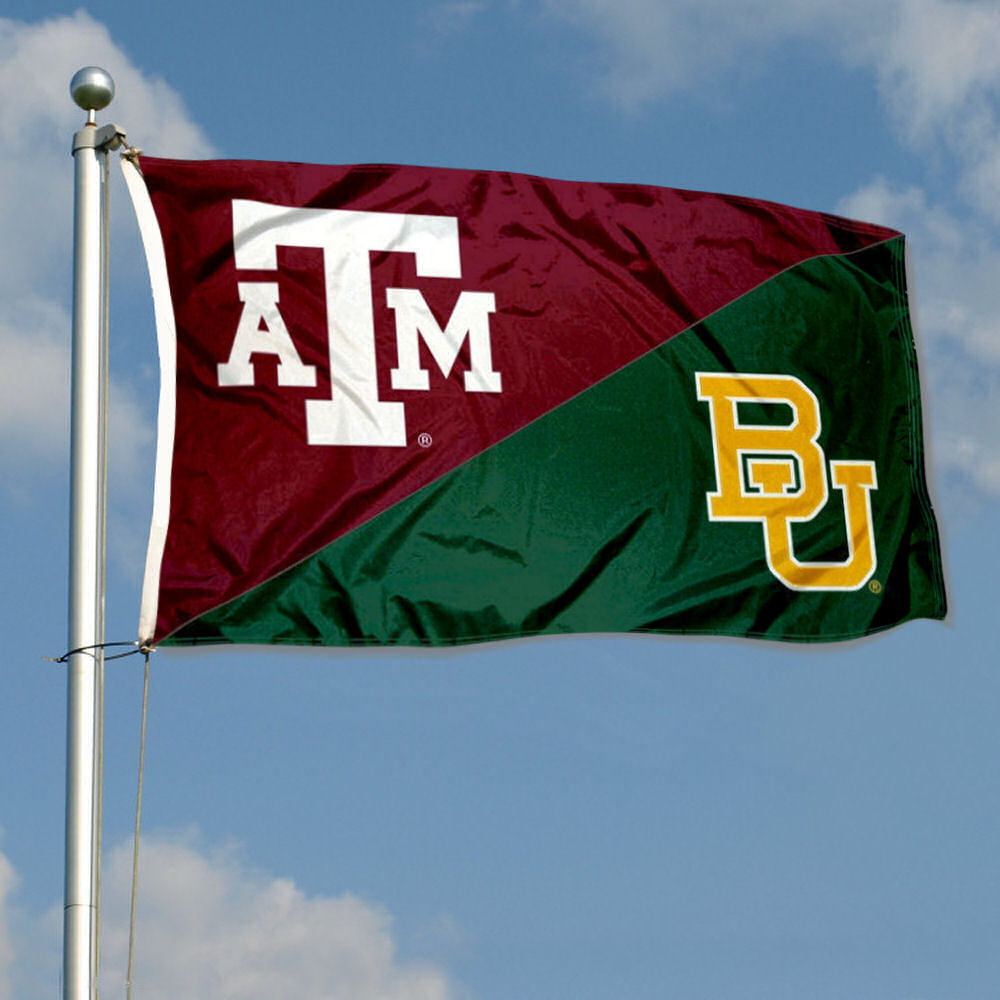 Baylor vs Texas House Divided 3x5 Flag and Banner