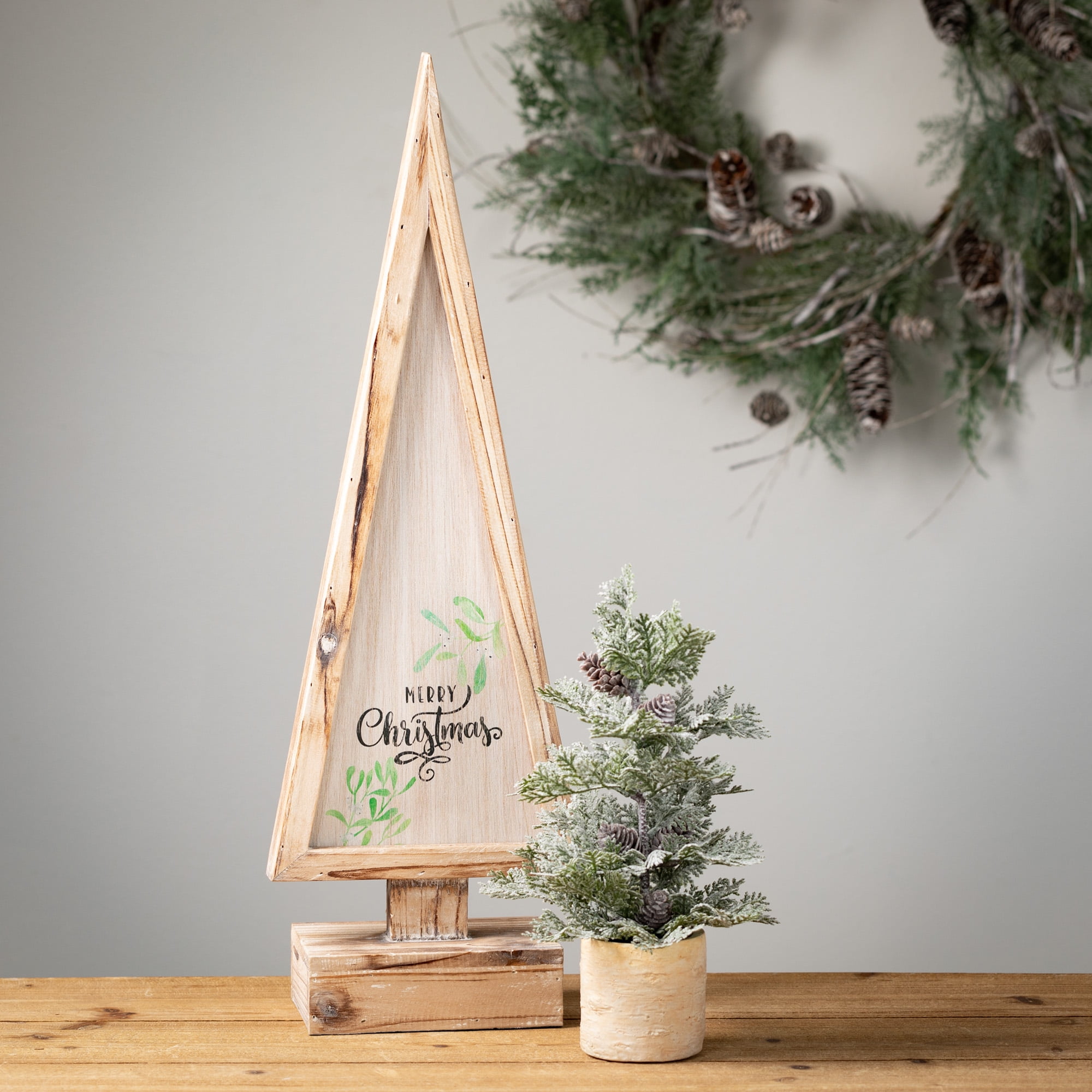 DIY Wooden Christmas Tree Decor 