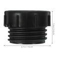 thumbnail image 2 of IBC Tote Hose Adapter for Garden Hose 2Pcs Plastic Black 2 inch Diameter, 2 of 8