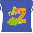 thumbnail image 4 of Inktastic Happy Dinosaur Second Birthday-green Boys or Girls Toddler T-Shirt, 4 of 5