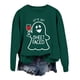 thumbnail image 4 of Sudadera con capucha de fantasma de Halloween para mujer, Let's Get Sheet Faced, divertida sudadera con gráfico de vino, rosa, 4 of 5