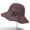 Purple, variant on LADIGASU Women's Solid Color Retro Knitted Flowers Sun Hat Fisherman Hat Beach