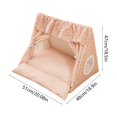 thumbnail image 3 of Pet Tent | Semi-Enclosed Washable Foldable Cat Bed for Small Dogs | Portable Breathable Mesh Pet Shelter | Cozy Soft House for Indoor Use and Medium Cats, 3 of 6