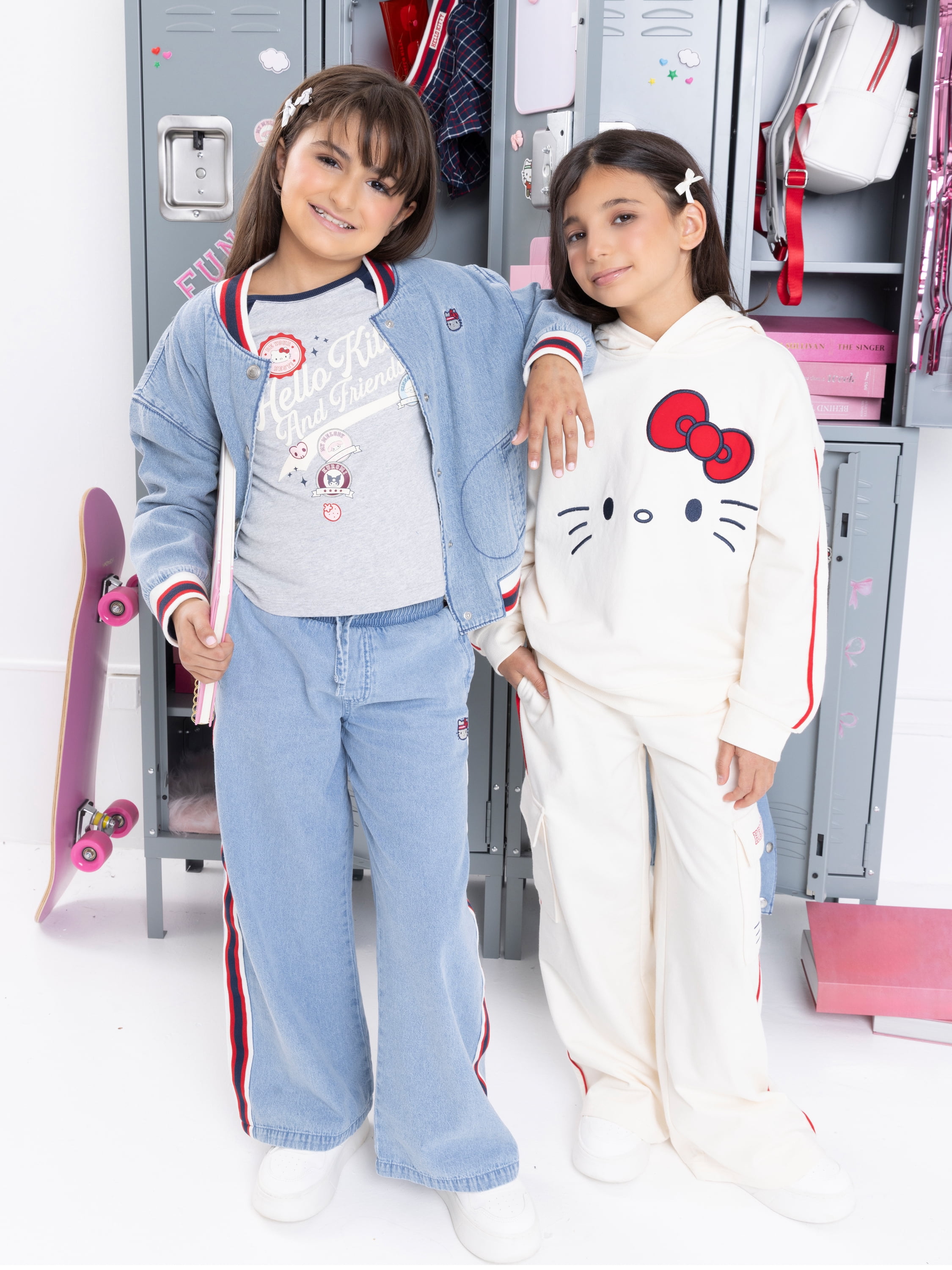 Wonder Nation Hello Kitty Baby and Toddler Girls Printed Graphic Hooded Sweatshirt, Sizes 12M-3T